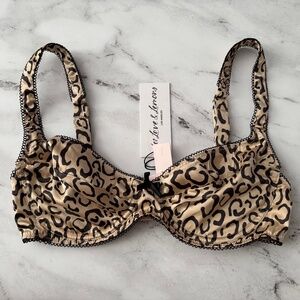 For Love & Lemons x Victorias Secret Nwt Leopard Frankie Underwire Bra